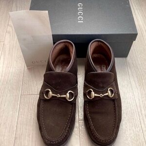 Gucci Women’s Dark Brown Horsebit Boots